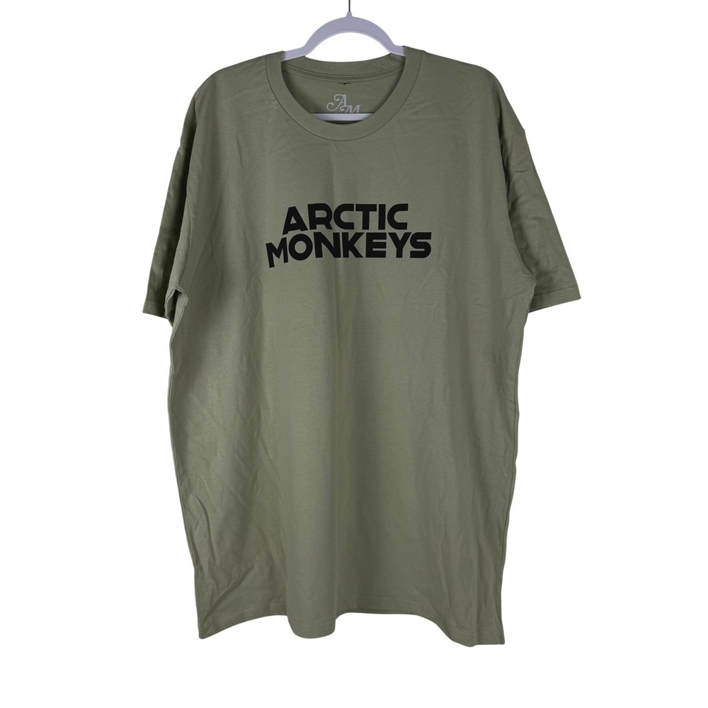 Arctic Monkeys T-Shirt Mens Womens XXL Green North American Tour 2023 Band Tee‎